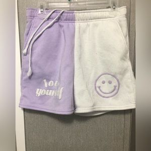 Half color shorts